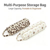Quilted Travel Cosmetic Pouch with Carry Handle