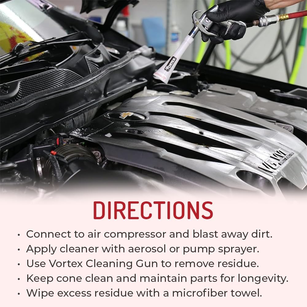 HI-TECH Vortex II Air Cleaning Gun – Pro Auto Detailing Tool for Deep Cleaning Interiors & Exteriors – Uses Air Compressor – Blasts Dust, Dirt & Grime Fast — source gallery