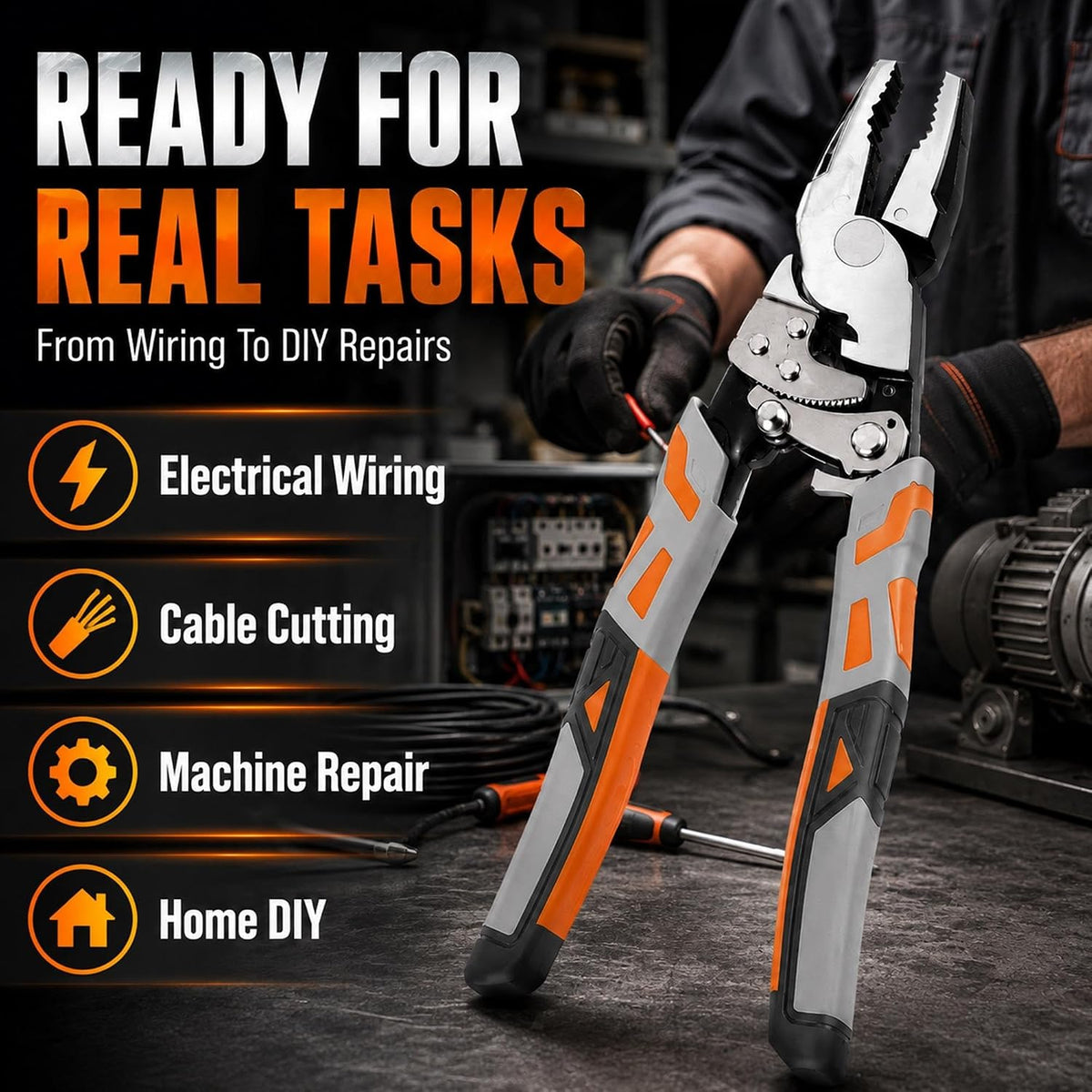 Eskrut Ratchet Self-Locking Wire Cutter product view 6