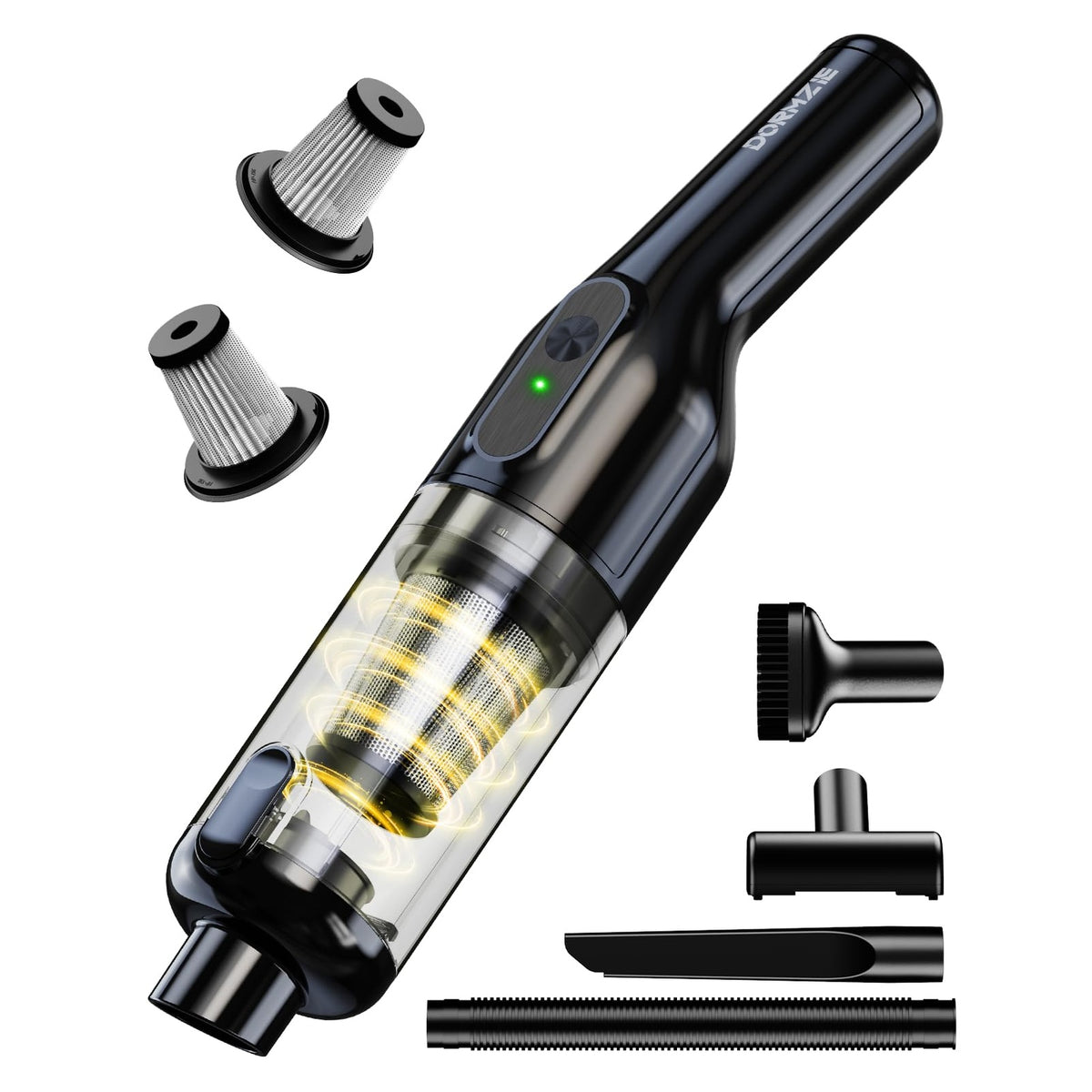 Cordless Handheld Vacuum with Cleaning Attachments — source image 1