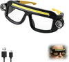Rechargeable LED Headlight Glasses – Yellow