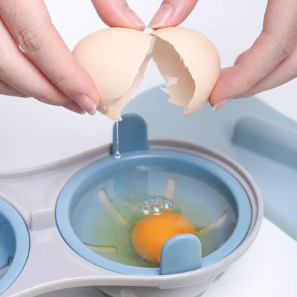 Dual-Cavity Microwave Egg Poachers – Matching Duo – product view