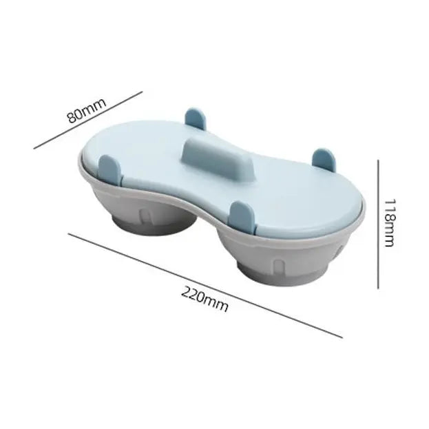 Dual-Cavity Microwave Egg Poachers – Matching Duo – product view