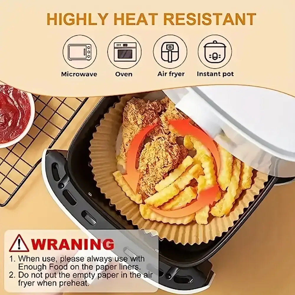 Original rectangular air fryer paper liner photo 7