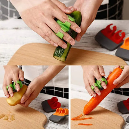 Palm Vegetable Peelers - Two-Piece Set — source image 3