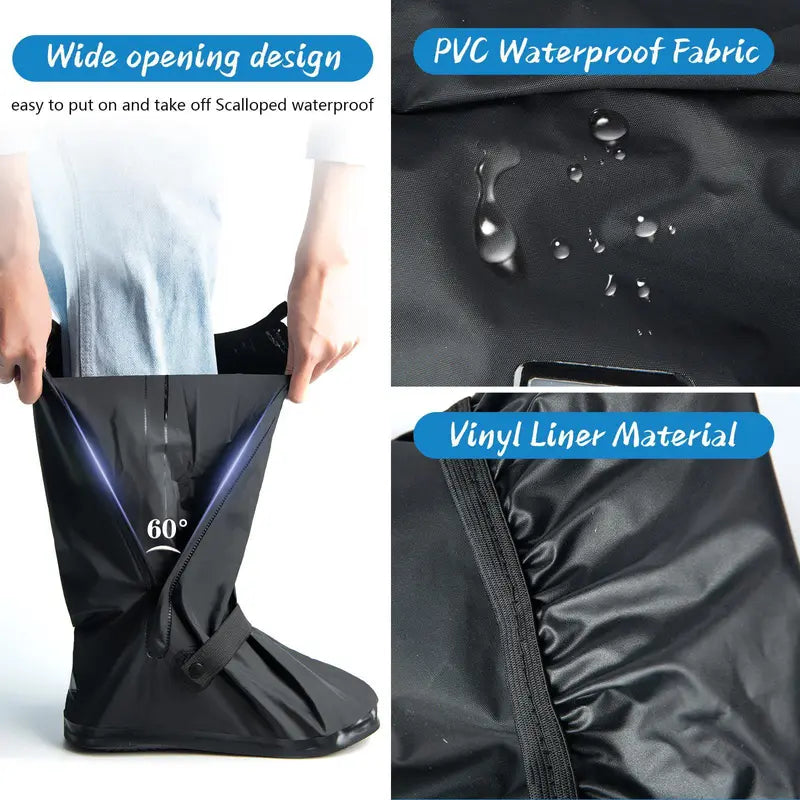 Reusable Waterproof Rain Boot Covers – Two Pairs – product view