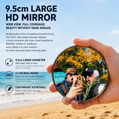 Portable Convex Travel Selfie Mirrors – Matching Duo – source product view