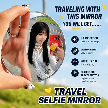 Portable Convex Travel Selfie Mirrors – Matching Duo – source product view