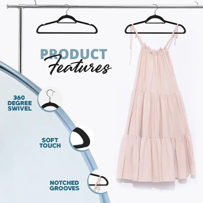 Velvet Hangers Without Bar - Twenty-Hanger Set original product photo 8