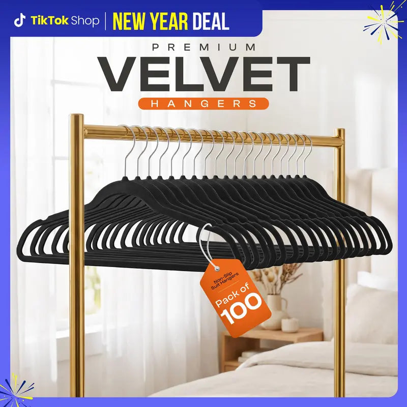 Velvet Hangers Without Bar - Twenty-Hanger Set original product photo 9