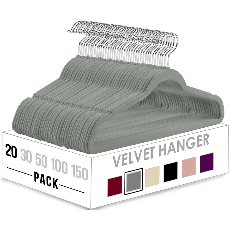 Velvet Hangers Without Bar - Twenty-Hanger Set original product photo 2