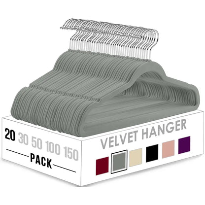 Velvet Hangers Without Bar - Twenty-Hanger Set original product photo 2