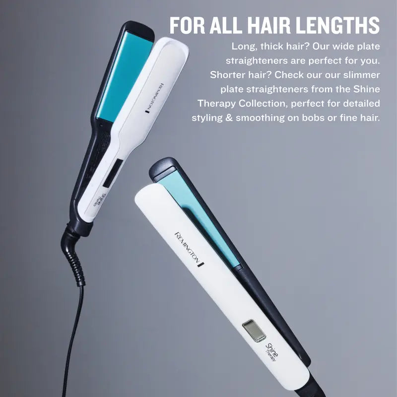Wide-plate argan-oil infused hair straightener, original product image 7