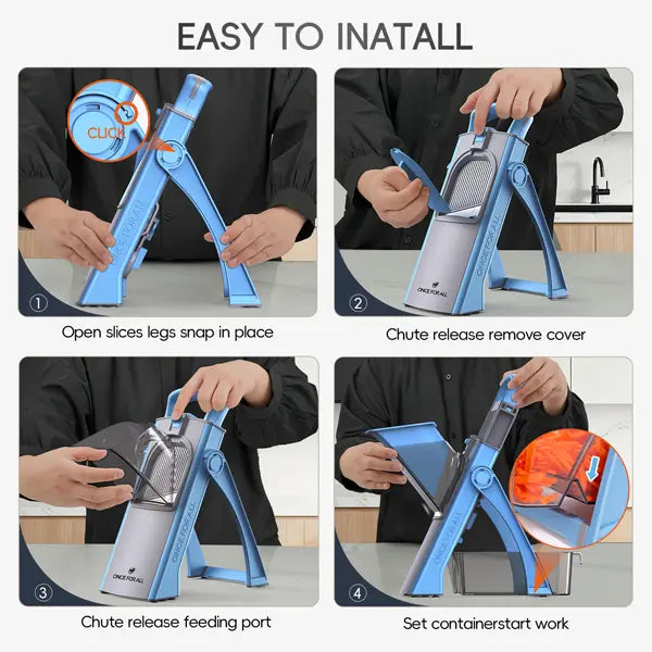 Foldable Adjustable Mandoline Slicer original product photo 7