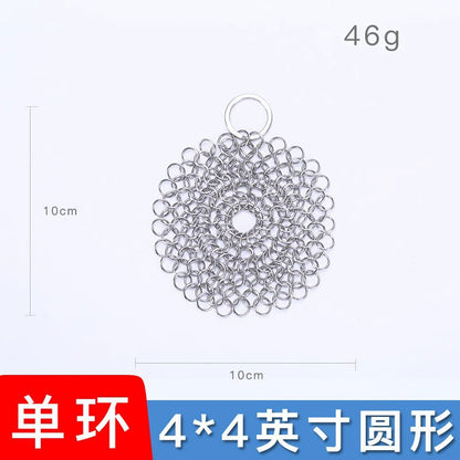 Stainless Chainmail Scrubber Kits – Four Pieces – original product view