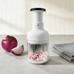 Manual Vegetable Chopper with Rotating Blades