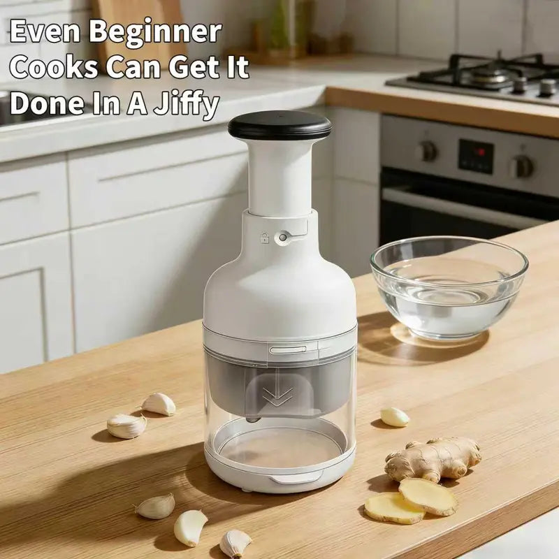 Manual chopper for garlic and ginger