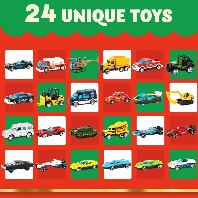 24-Car Christmas Advent Calendar original product photo 3