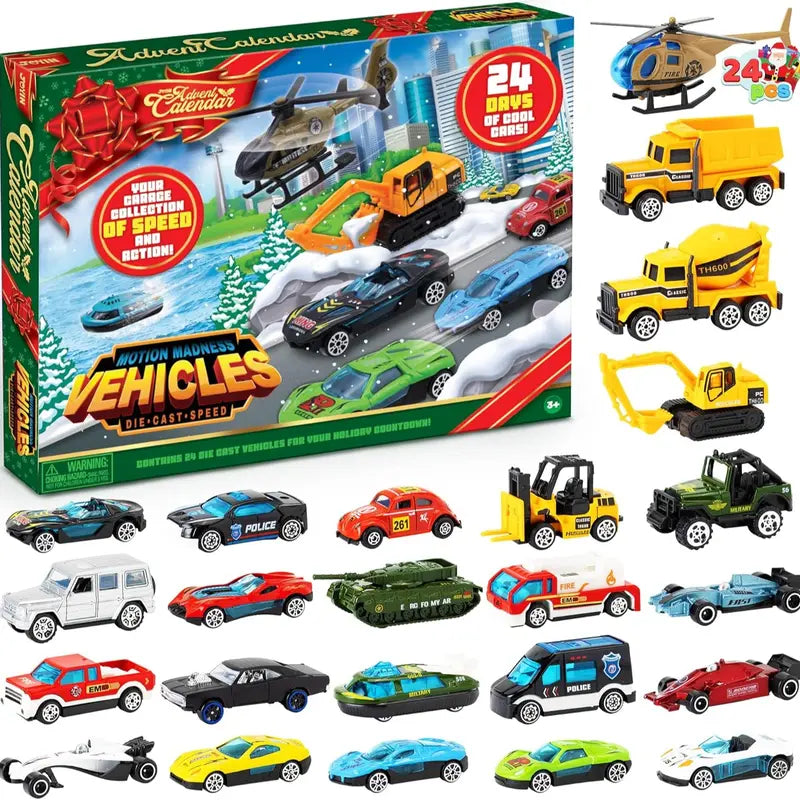24-Car Christmas Advent Calendar original product photo 1