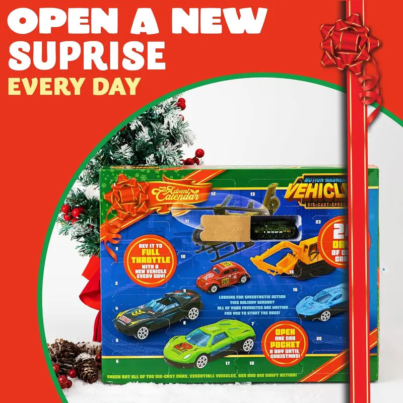 24-Car Christmas Advent Calendar original product photo 6