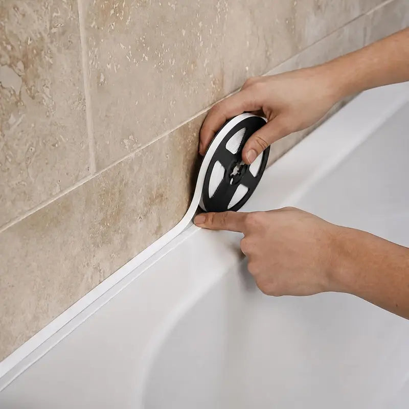 Self-Adhesive White Caulk Strip - Four 6 m Rolls — source product illustration