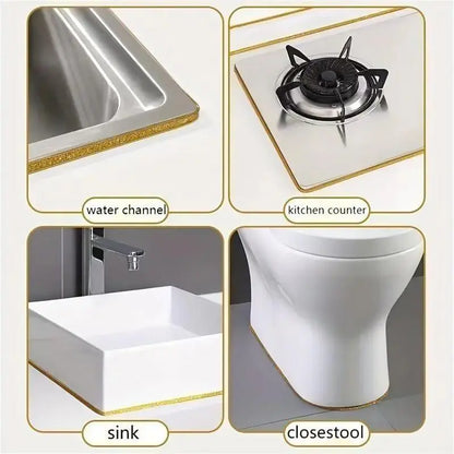 Self-Adhesive White Caulk Strip - Four 6 m Rolls — source product illustration
