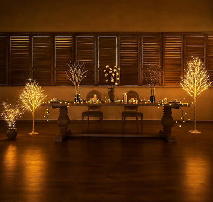 Lighted Birch Twig Tree – Warm Ambient Fairy Glow for Home & Holiday Decor