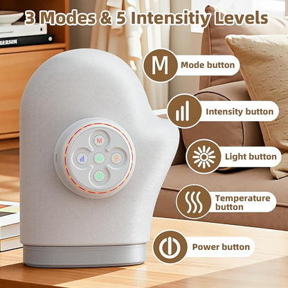 Electric Hand Massager with Heat & Compression for Arthritis Pain Relief