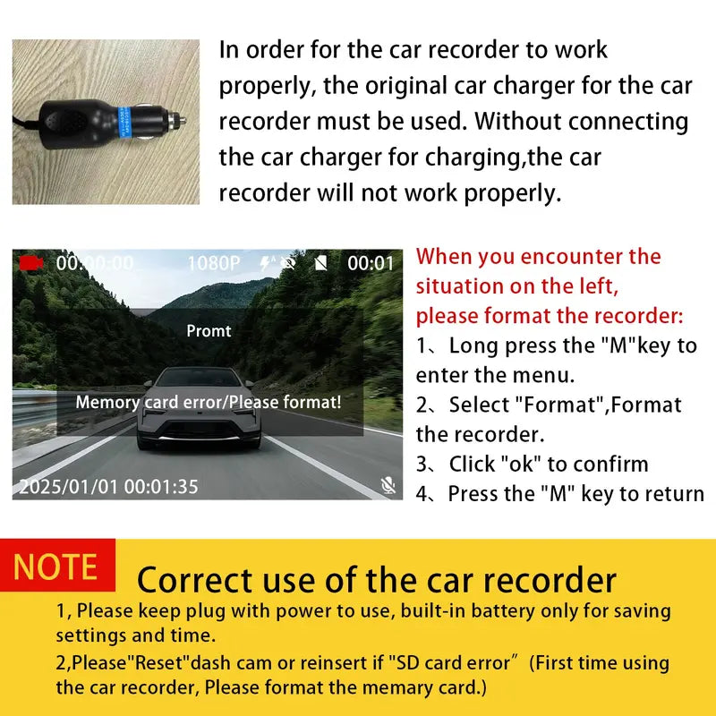 360° 4-Channel 1080P Dash Cam with 64GB Card – Total Blind Spot Protection