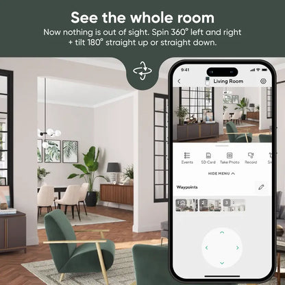 360° Smart Motion Tracking Security Camera with Color Night Vision