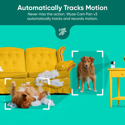 360° Smart Motion Tracking Security Camera with Color Night Vision