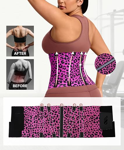 Instant Hourglass Leopard Waist Trainer Belt