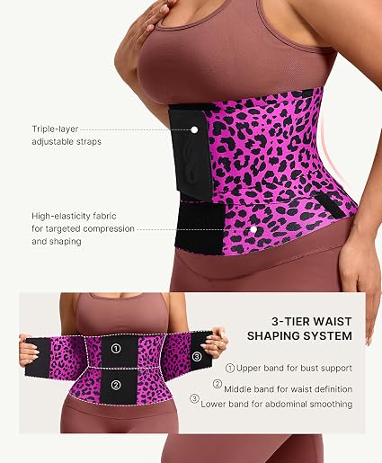 Instant Hourglass Leopard Waist Trainer Belt