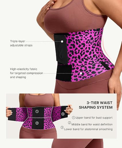 Instant Hourglass Leopard Waist Trainer Belt