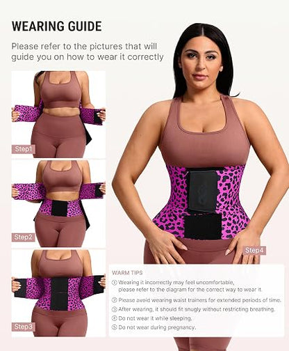 Instant Hourglass Leopard Waist Trainer Belt
