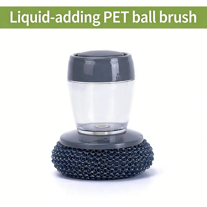 Automatic Soap Dispensing Palm Scrubber for Effortless Pot & Dish Cleaning