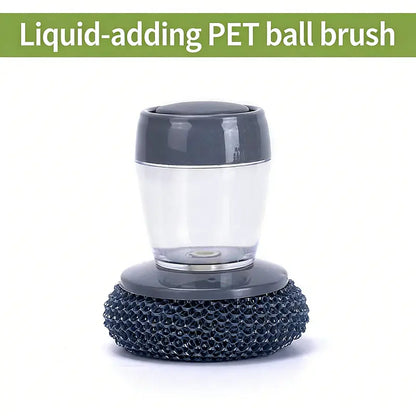 Automatic Soap Dispensing Palm Scrubber for Effortless Pot & Dish Cleaning