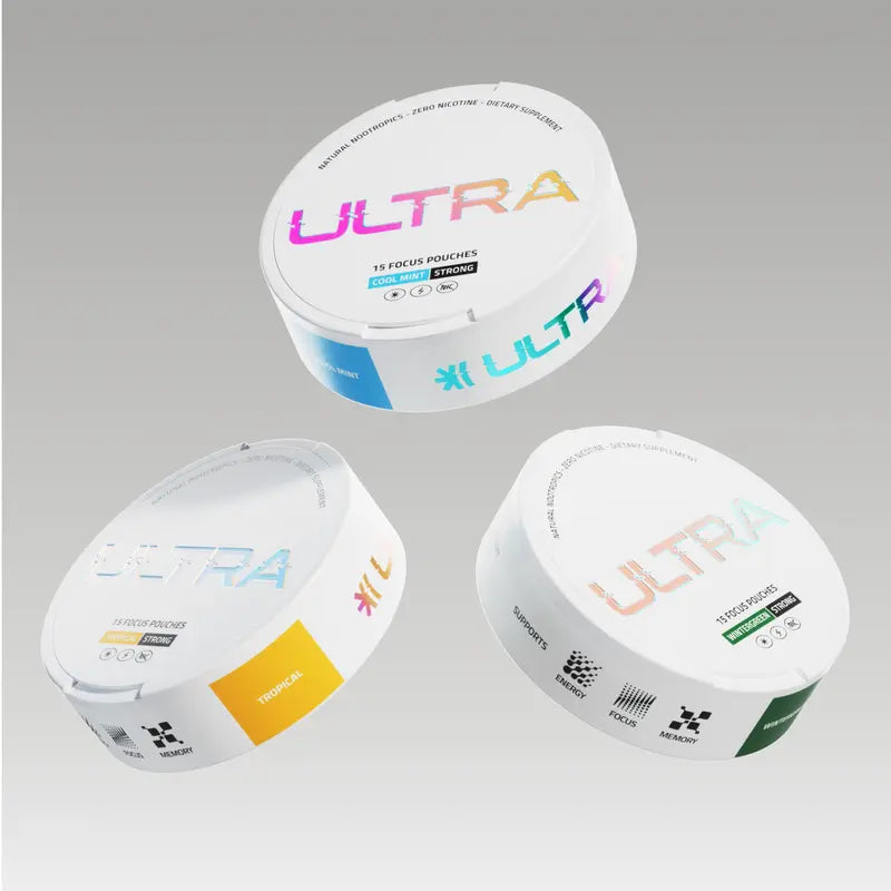 Ultra Plant-Based Nootropic Focus Pouches – Zero Nicotine Clean Energy boost