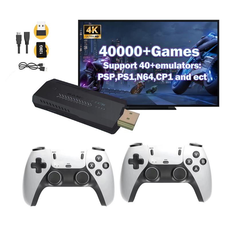 Tenlify - Nostalgia Stick Game Wireless Retro Game Console Upgrade Dual 2.4G Wireless Two Controllers