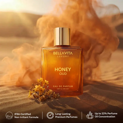Luxury Honey Oud Eau De Parfum – Long Lasting Sweet Amber Wood Scent