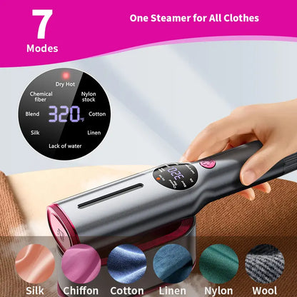 Instant Wrinkle-Free Steam Iron: 15-Second Fast Heat-Up Garment Steamer