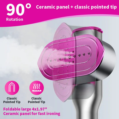 Instant Wrinkle-Free Steam Iron: 15-Second Fast Heat-Up Garment Steamer
