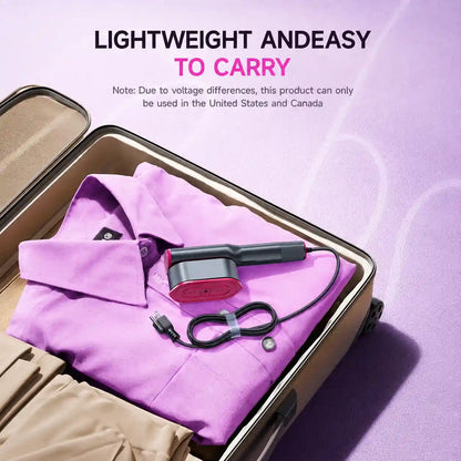 Instant Wrinkle-Free Steam Iron: 15-Second Fast Heat-Up Garment Steamer