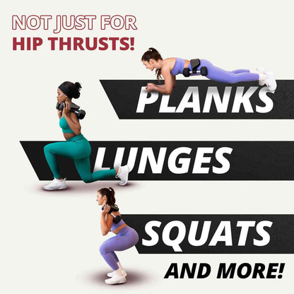 Heavy-Duty Dumbbell & Kettlebell Hip Thrust Belt – Ultimate Glute Trainer | Buy 1 Get 1 Free