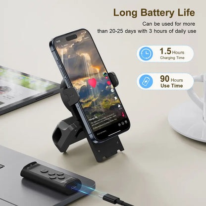 Hands-Free Bluetooth Scrolling Remote with Desktop Phone Stand